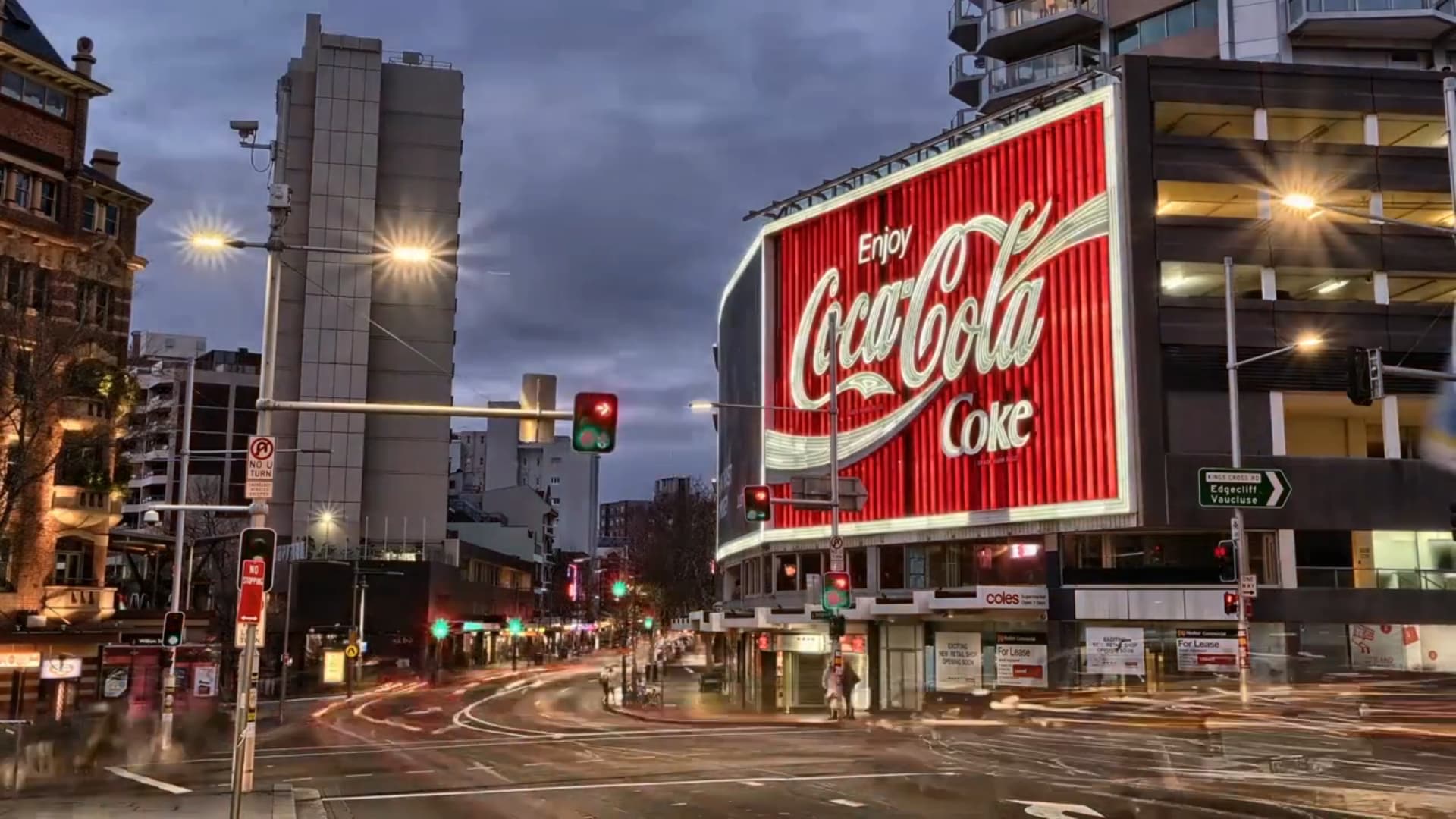 The Coca-Cola sign in Sydney's Kings Cross